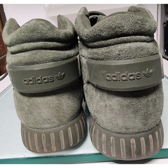 Adidas Tubular Invader Strap Sneakers Green Suede Size 11 main image 8